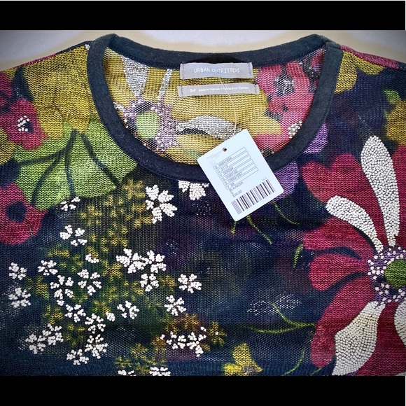 Urban Outfitters Mesh Material, Flower Embroidery - Picture 3 of 6